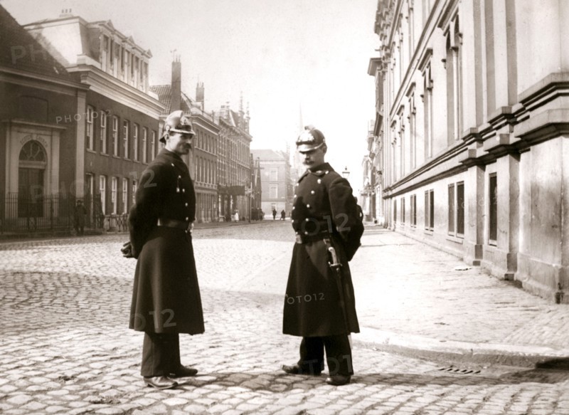 Policemen, Rotterdam, 1898.Artist: James Batkin