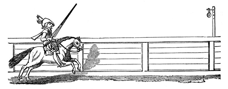 Tilting at the Ring, (1833). Artist: Unknown