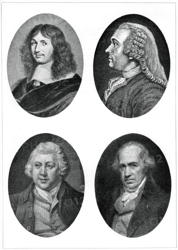 Four industrial reformers: Colbert, Turgot, Arkwright and Watt, (1903). Artist: Unknown