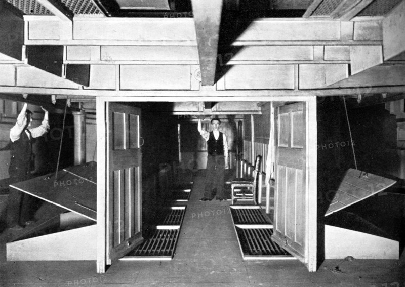 Chambers for the supply of fresh air under the House of Commons, Westminster, London, c1905. Artist: Unknown