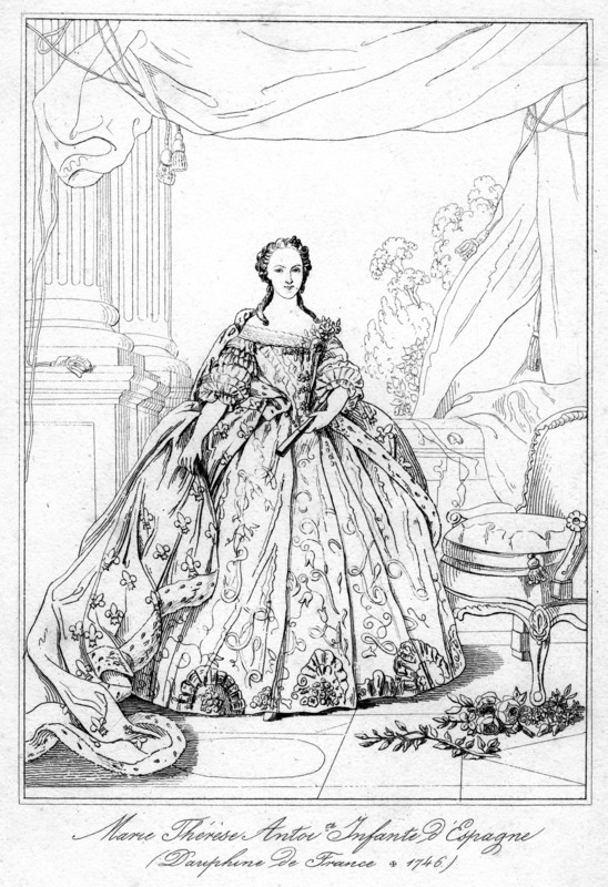 Maria-Teresa of Spain, daughter of King Philip V of Spain, (1726-1746). Artist: Unknown