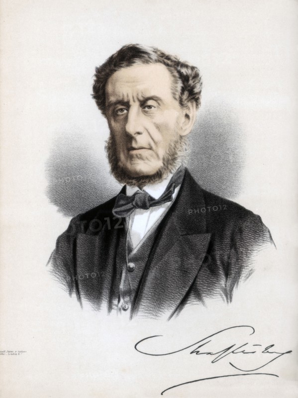 Anthony Ashley Cooper, 7th Earl of Shaftesbury, English politician and philanthropist, c1890.Artist: Cassell, Petter & Galpin