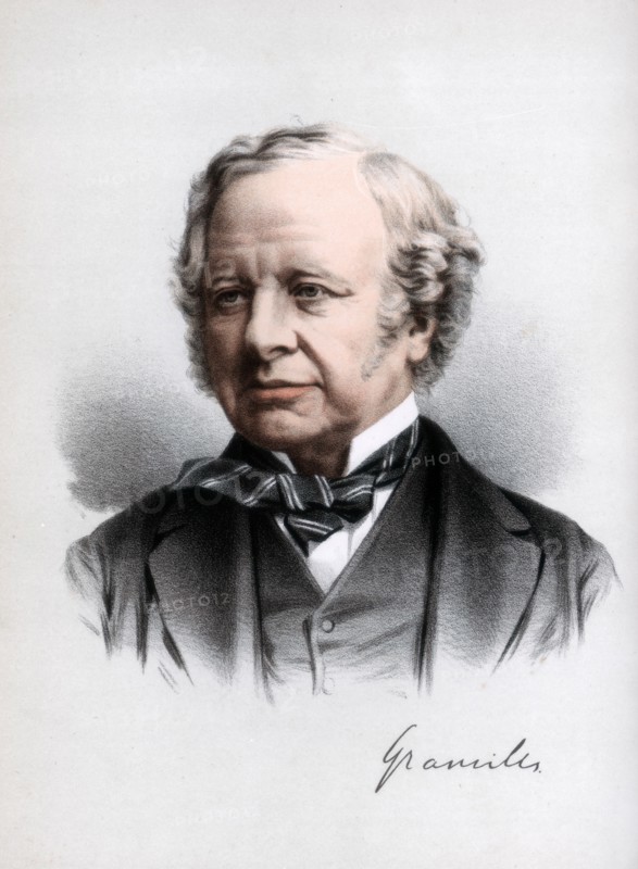 Granville Leveson-Gower, 2nd Earl Granville, British Liberal statesman, c1890.Artist: Cassell, Petter & Galpin
