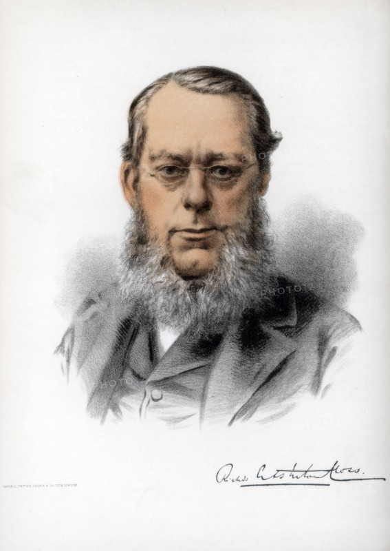 Richard Assheton Cross, 1st Viscount Cross, British statesman, c1890. Creator: Cassell, Petter & Galpin.