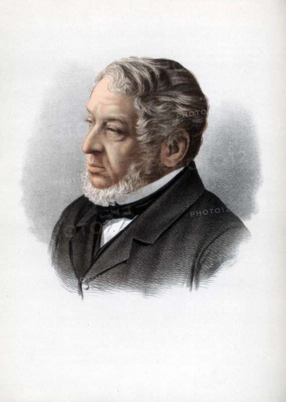 Nathan Rothschild, 1st Baron Rothschild, British banker and politician, c1890.Artist: Cassell, Petter & Galpin