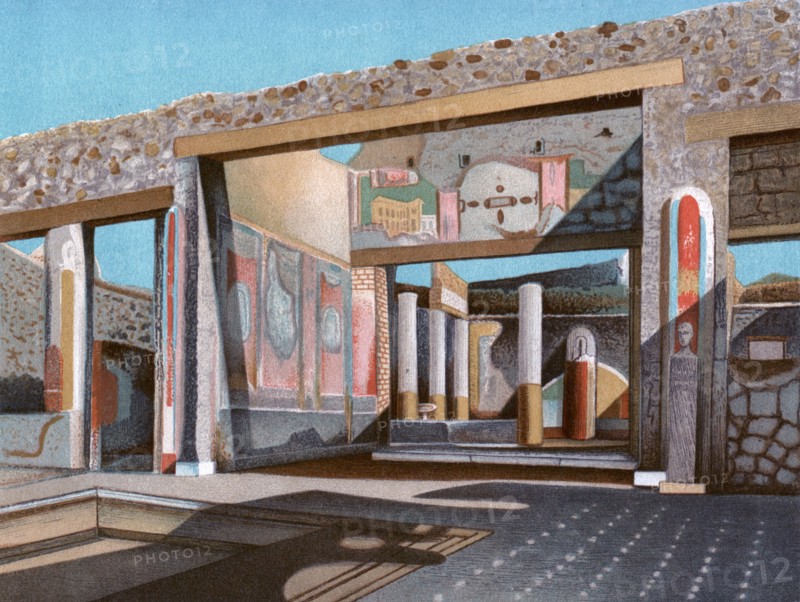 Remains of the house of the banker Lucius Caecilius Iucundus, Pompeii, (1902). Creator: Unknown.