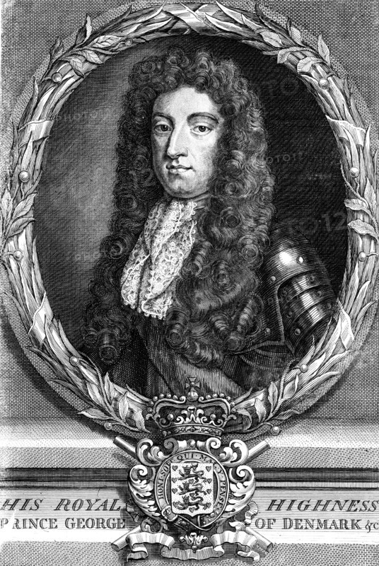 George of Denmark, Prince Consort of Queen Anne of Great Britain.Artist: N Parr
