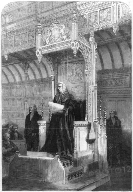 John Evelyn Denison, Speaker of the House of Commons, 1857. Artist: Unknown