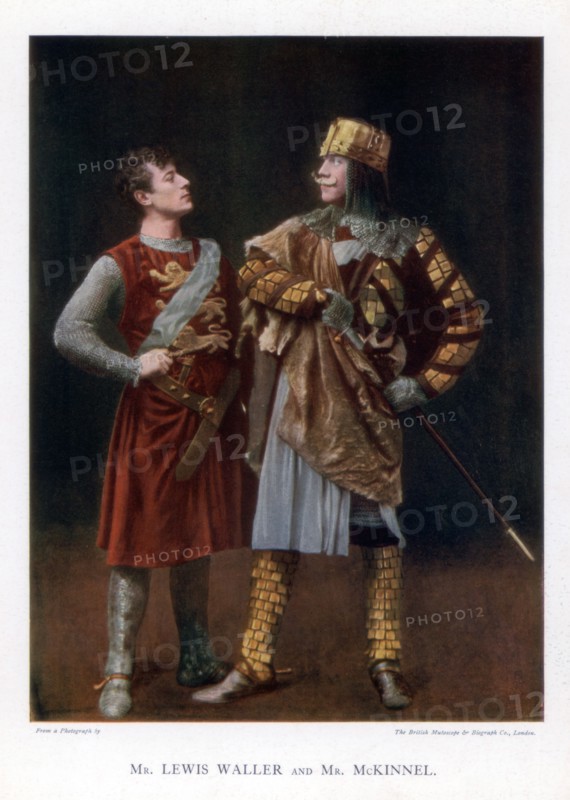 Lewis Waller and Mr McKinnel, English actors, 1901. Creator: British Mutoscope.