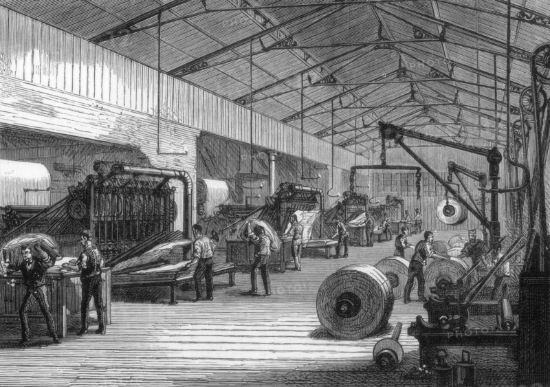 Press room, offices of the Daily Telegraph, Fleet Street, London, 1882. Artist: Unknown