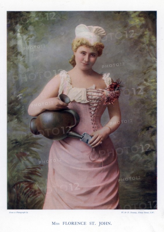 Florence St John, English actress and singer, 1901.Artist: W&D Downey