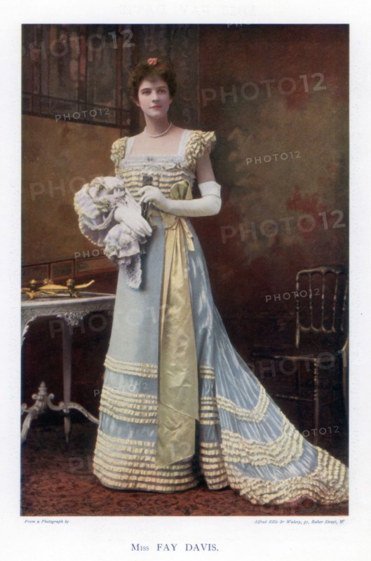 Fay Davis, American stage actress, 1901.Artist: Ellis & Walery