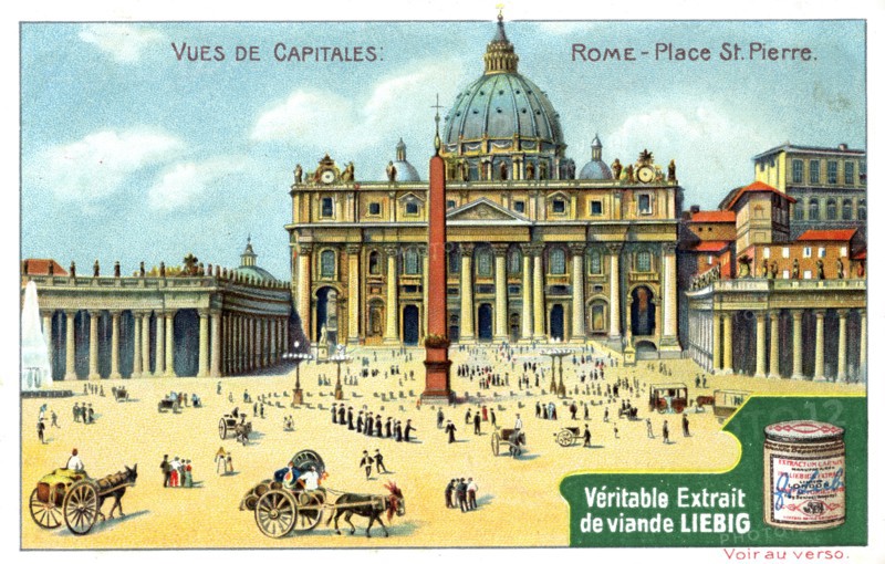 Views of Capitals: St Peter's Square, Rome, c1900. Artist: Unknown