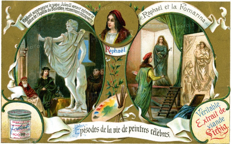 Episodes of the Life of Famous Painters: Raphael, (c1900). Artist: Unknown