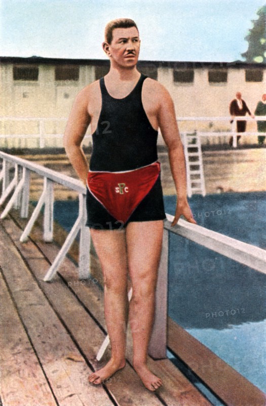 Emil Rausch, Geman swimmer, Olympic Games, St Louis, USA, 1904, (1936). Artist: Unknown