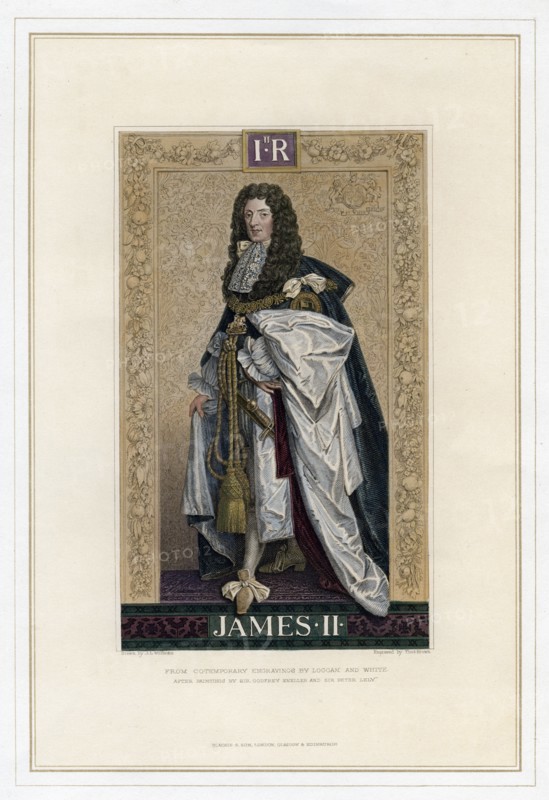 James II, King of England, Scotland and Ireland. Artist: T Brown