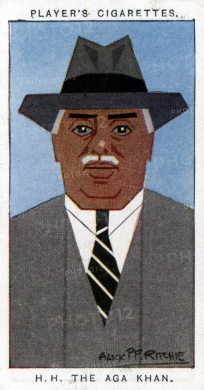 Aga Khan III (Mohammed Shah), Leader of the Ismailis, 1926.Artist: Alick P F Ritchie
