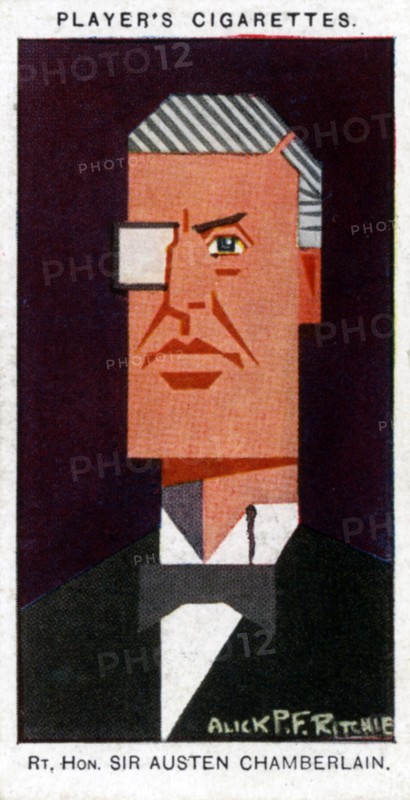 Austen Chamberlain, British politician, 1926. Artist: Alick P F Ritchie