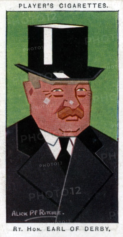 Edward George Villiers Stanley, 17th Earl of Derby, 1926.Artist: Alick P F Ritchie