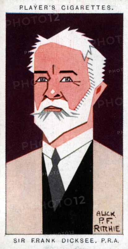 Sir Francis Bernard Dicksee, British painter, 1926.Artist: Alick P F Ritchie