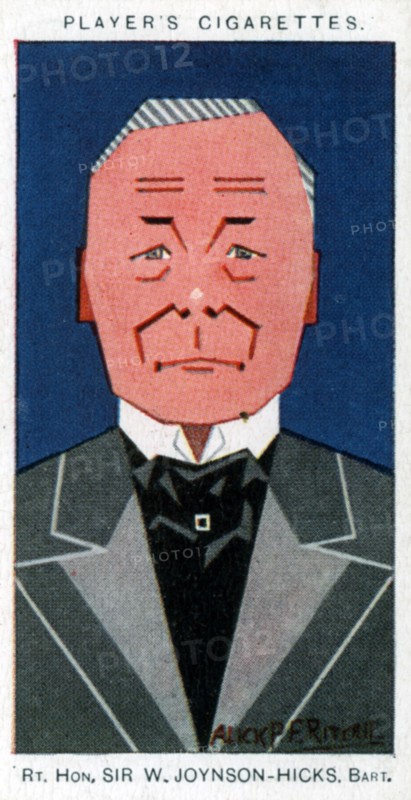 William Joynson-Hicks, 1st Viscount Brentford, British statesman, 1926. Artist: Alick P F Ritchie