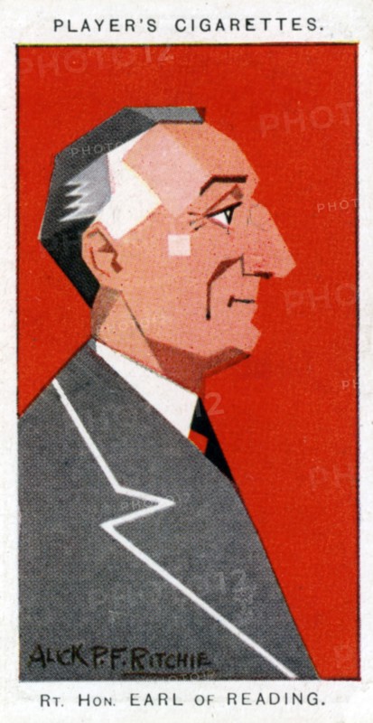 Rufus Isaacs, 1st Marquess of Reading, Lord Chief Justice and diplomat, 1926.Artist: Alick P F Ritchie