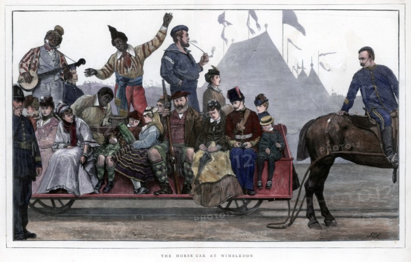 'The Horse Car at Wimbledon', 1872. Artist: Unknown