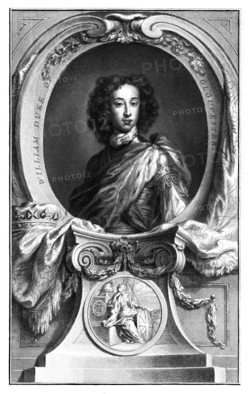 William, Duke of Gloucester, (1689-1700), 1745.Artist: Houbraken