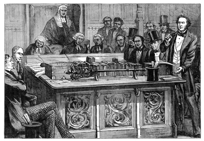 'Mr Gladstone attacking Mr Disraeli's first budget', 1852. Artist: Unknown