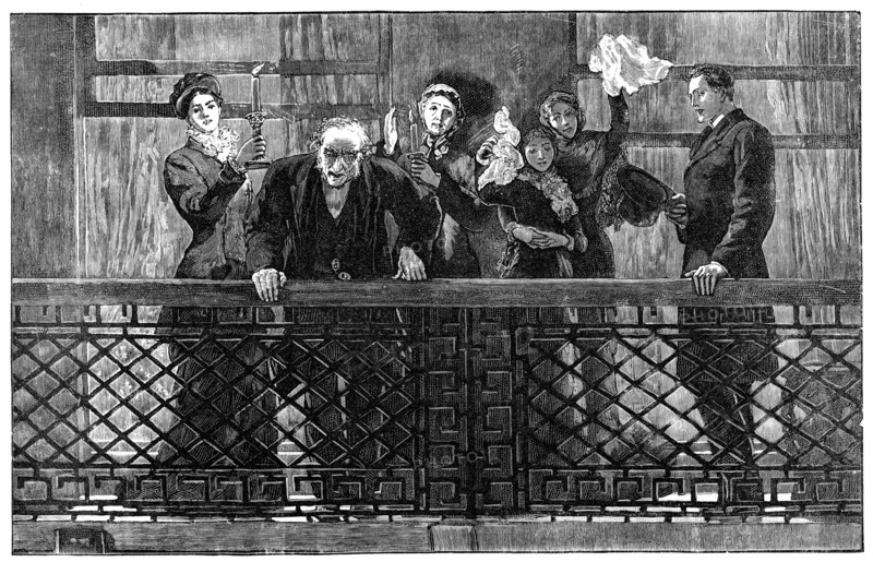 'Mr Gladstone Addressing the Crowd from the Balcony', late 19th century. Artist: Unknown