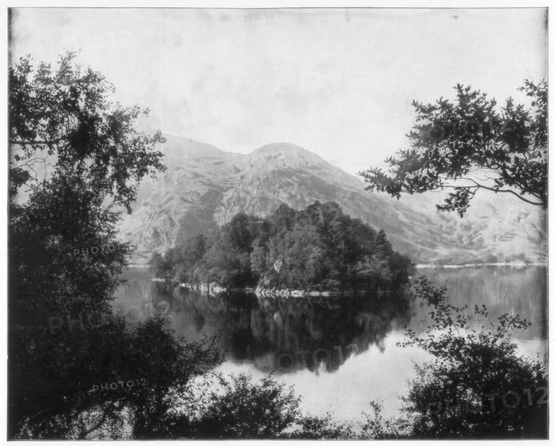 Ellen's Isle, Loch Katrine, Scotland, late 19th century. Artist: John L Stoddard