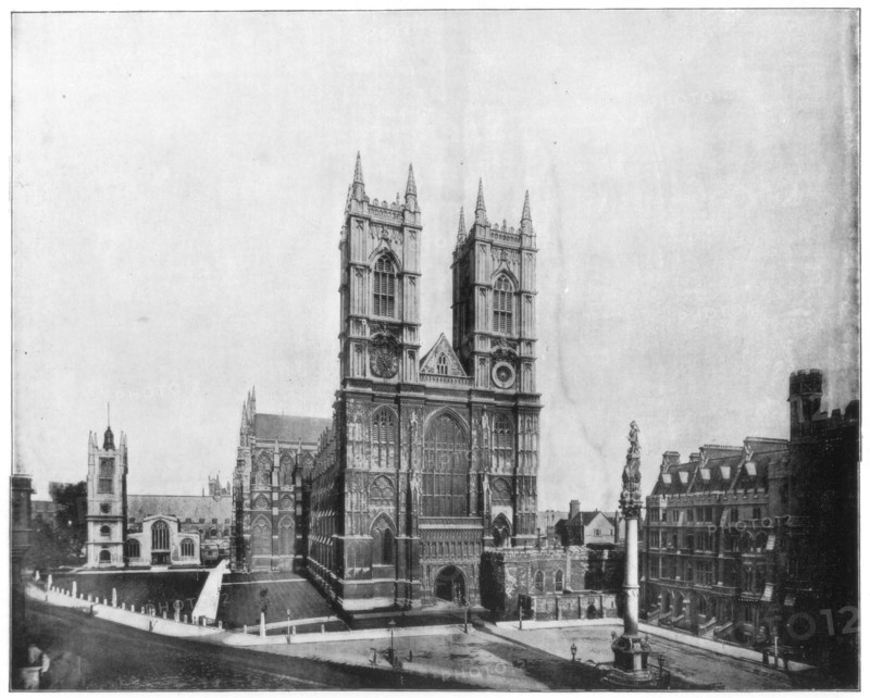 Westminster Abbey, London, late 19th century. Artist: John L Stoddard