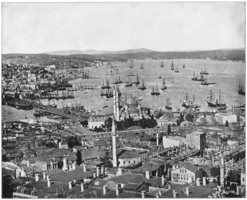Constantinople and the Bosphorus, Turkey, late 19th century.Artist: John L Stoddard