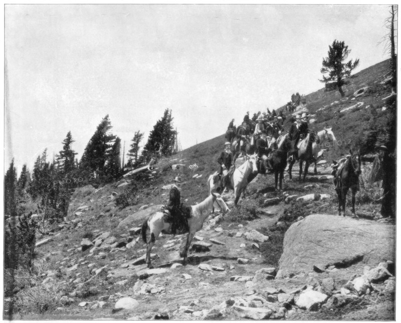 Windy Point, Pike's Peak, Colorado, late 19th century.Artist: John L Stoddard