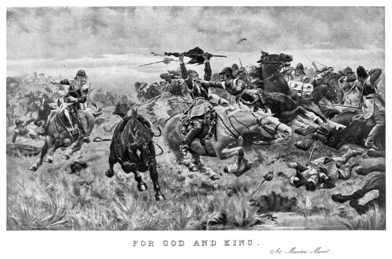 'For God and King, at Marston Moor', 1644, (1893). Creator: Stanley Berkeley.