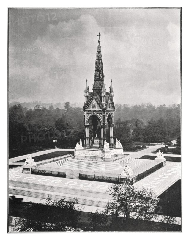 The Albert Memorial, London, 1901. Creator: Pawson & Brailsford.