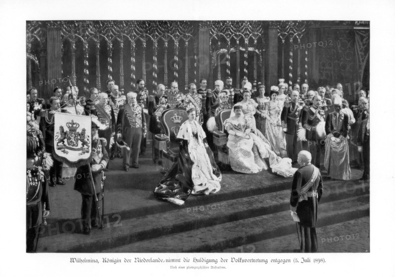Wilhelmina of the Netherlands, (1880-1962), (5 July 1898), 1900. Artist: Unknown