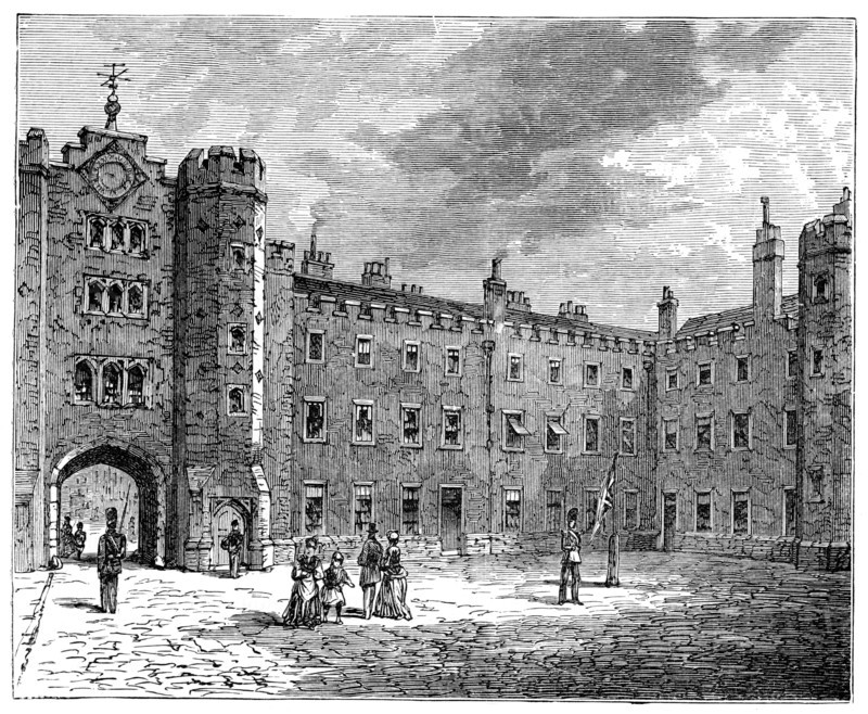 Courtyard of St James's Palace, 1900. Creator: Unknown.