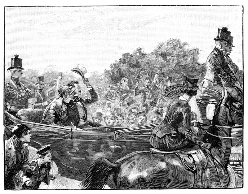 The Queen's Reception in Hyde Park, London, c1840s, (1900). Artist: Unknown