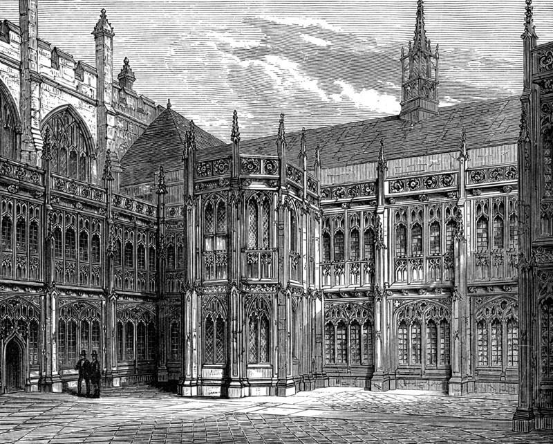 St Stephen's Cloisters, Westminster Hall, London, 1900. Artist: Unknown