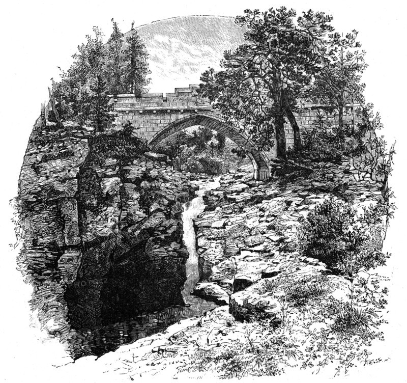 The Linn of Dee, Aberdeenshire, Scotland, 1900.Artist: GW Wilson and Company