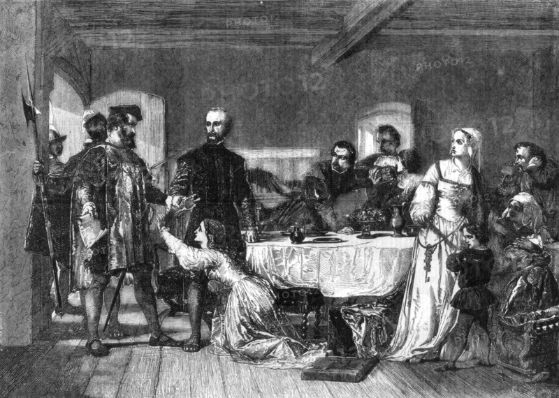 The arrest of John Brown of Ashford, a Lollard, 1517, (1856). Artist: Alexander Johnston