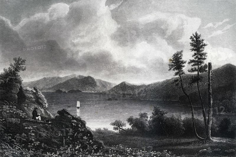 Lake George, New York, 1855. Artist: Unknown