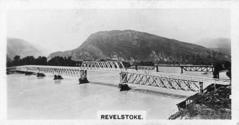 Bridge over the Columbia River, Revelstoke, British Columbia, Canada, c1920s. Artist: Unknown
