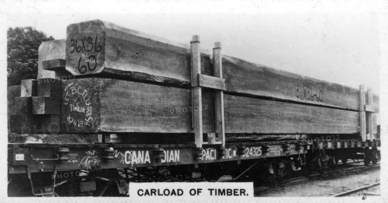 Carload of Douglas fir, Canada, c1920s. Artist: Unknown