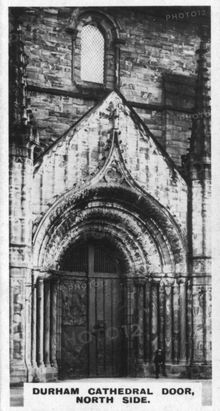 Durham Cathedral door, north side, c1920s. Artist: Unknown