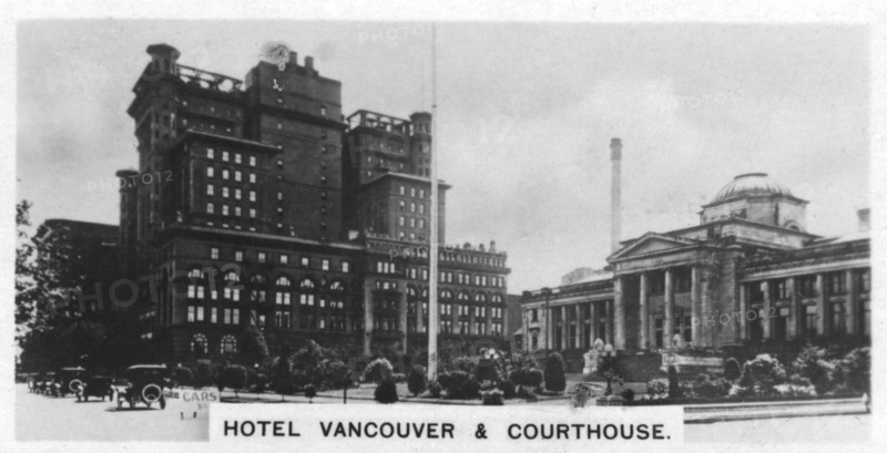 Hotel Vancouver and Courthouse, Canada, c1920s. Artist: Unknown