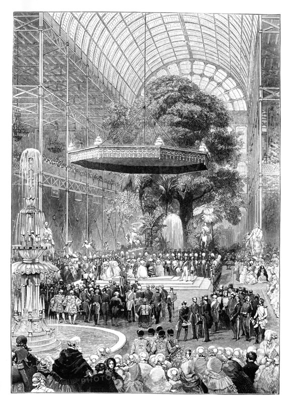 Opening of the Great Exhibition, Hyde Park, London, 1851, (1888.). Artist: Unknown