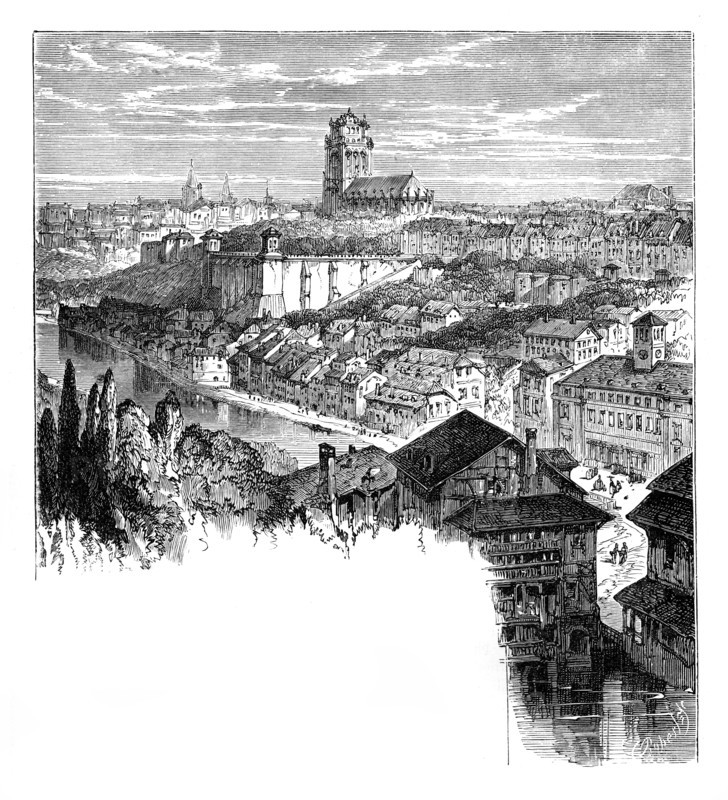 View in Berne, Switzerland, c1888. Artist: Unknown
