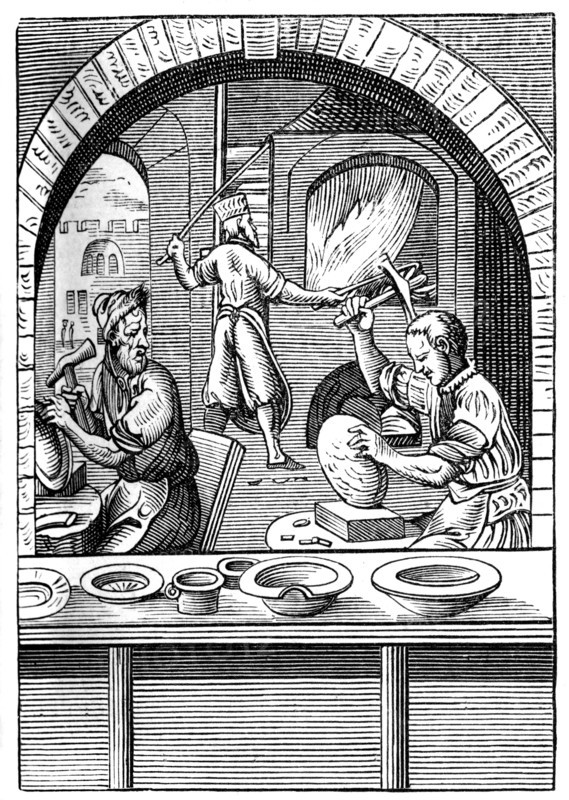 Basin maker, 16th century (1849).Artist: Jost Amman